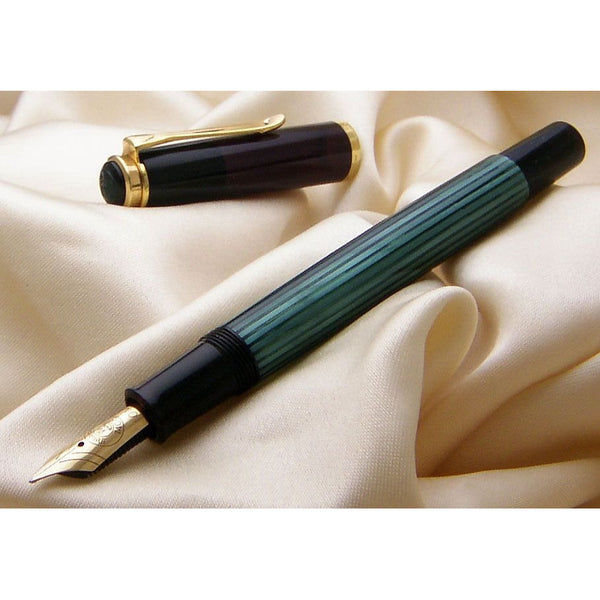 Lapicera Pluma Pelikan M400 Green/black - Broad