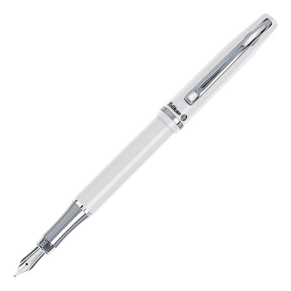 Pluma Fuente Pelikan Jazz Elegance White Trazo Medium