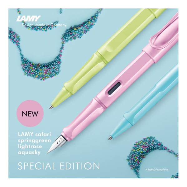 Lapicera Pluma Lamy Safari Springgreen Special Edition - Fine (F)