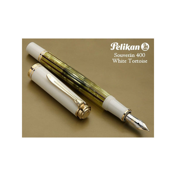 Lapicera Pluma Pelikan M400 Tortoise Shell White - Broad