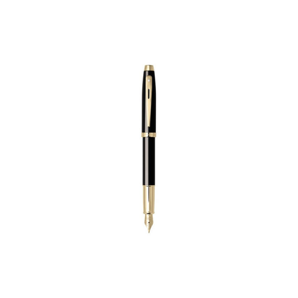 Lapicera Pluma Fuente Sheaffer 100 Gloss Black Gt - Medium