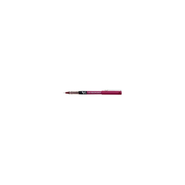 Pack 12 Lápices De Tinta Pilot V5 Hi-tecpoint Dark Red