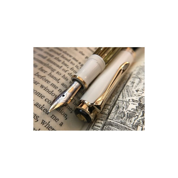 Lapicera Pluma Pelikan M400 Tortoise Shell White - Broad