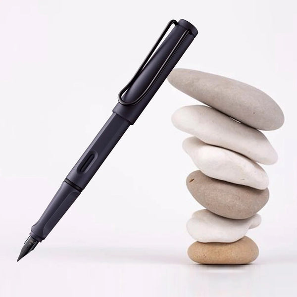 Lapicera Pluma Lamy Safari Steel Black - Medium (M)