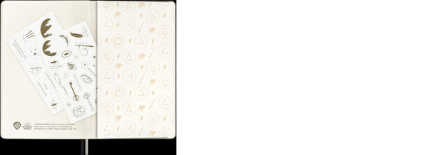 Moleskine Libreta Edic. Limit. Harry Potter Lumos Tapa Dura L Rayas