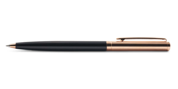 Boligrafo Otto Hutt Design 01 Guilloche Negro/Oro Rosado