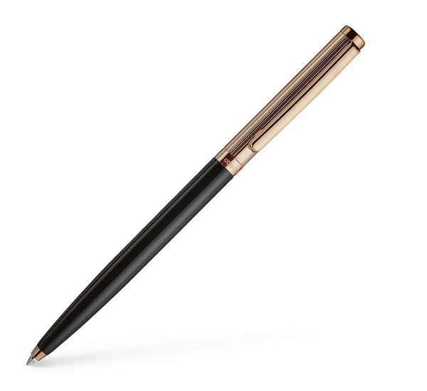 Boligrafo Otto Hutt Design 01 Guilloche Negro/Oro Rosado