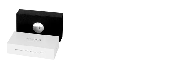 Boligrafo Otto Hutt Design04 Checked Guilloche Frosted Black PVD
