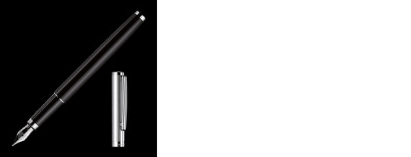 Pluma Fuente Otto Hutt Design01 Black Guilloche - Medium (M)