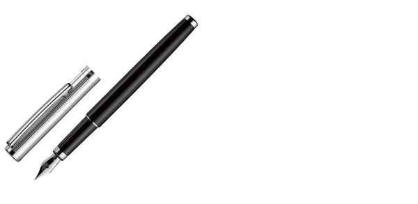 Pluma Fuente Otto Hutt Design01 Black Guilloche - Medium (M)