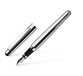 Pluma Fuente Otto Hutt Design02 Rectang-Guilloche Silver Platin (F)