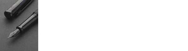 Pluma Fuente Otto Hutt Design04 Checked Guilloche Frosted Black PVD (F)