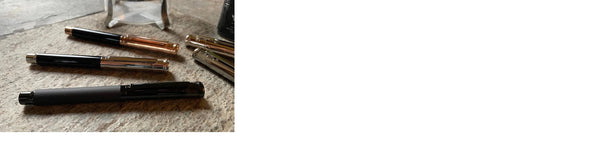 Pluma Fuente Otto Hutt Design04 Checked Guilloche Frosted Black PVD (F)