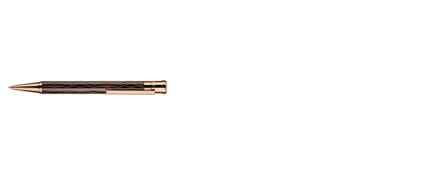 Boligrafo Otto Hutt Design04 Wave Guilloche Black Rosegold