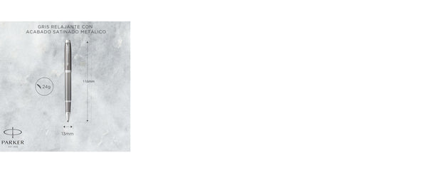 Lapicera Rollerball Parker Im Writing Rituals Grey CT