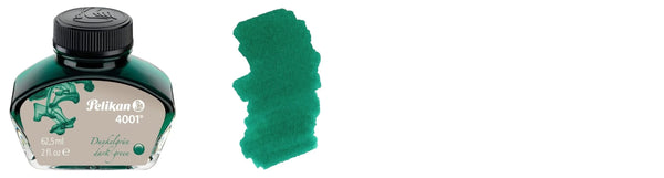 Tinta Para Pluma Fuente Pelikan 4001 - 62,5 Ml Verde Oscuro