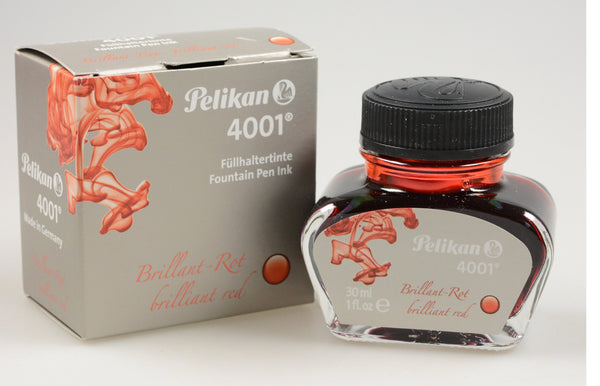 Tinta Para Pluma Fuente Pelikan 4001 - 62,5 Ml - Rojo
