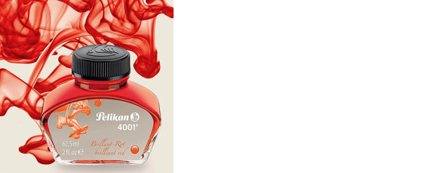 Tinta Para Pluma Fuente Pelikan 4001 - 62,5 Ml - Rojo