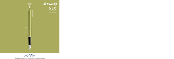 Lapicera Pluma Fuente Pelikan Ineo - Green Oasis - Medium (M)