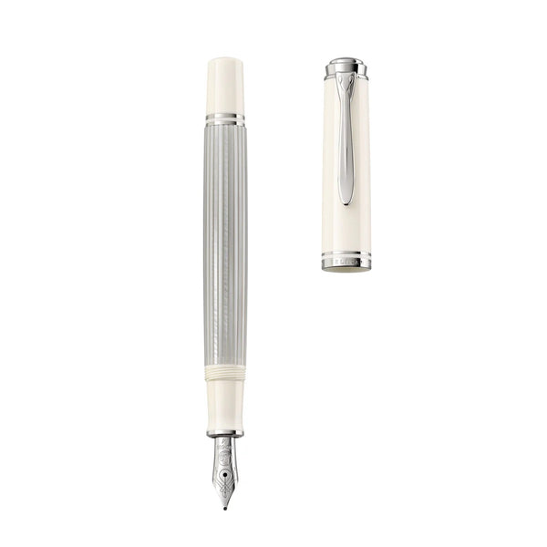 Lapicera Pluma Fuente Pelikan M405 Silver White - ExtraFine (EF)