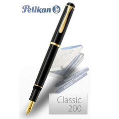 Lapicera Pluma Pelikan P200 GT Black - Medium (M)