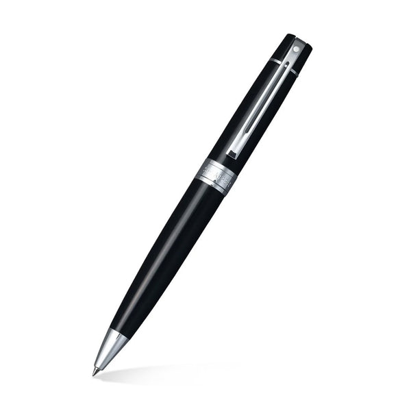 Lapicera Set Sheaffer Boligrafo 300 Glossy Black CT + Estuche