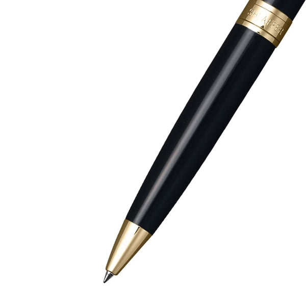 Lapicera Set Sheaffer Boligrafo 300 Glossy Black GT + Estuche