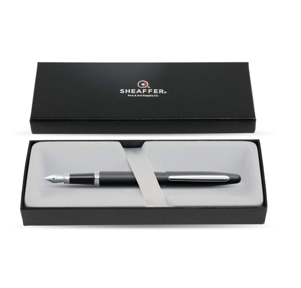 Lapicera Pluma Fuente Sheaffer Vfm Matte Black Ct - Medium