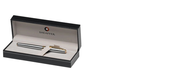 Lapicera Pluma Fuente Sheaffer Vfm Chrome With Gold Trim Gt