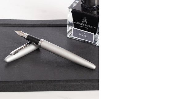Lapicera Pluma Fuente Sheaffer Vfm Matte Silver Ct - Medium