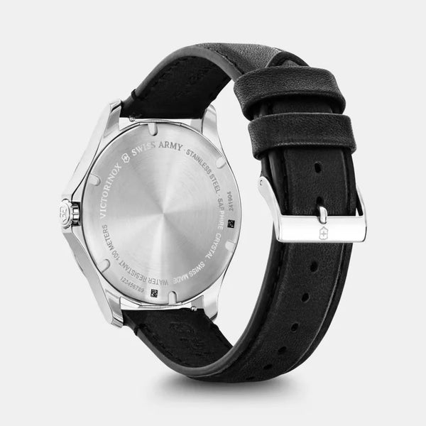 Juego Reloj Victorinox Alliance Black Leather 40 mm + Navaja 241904.1