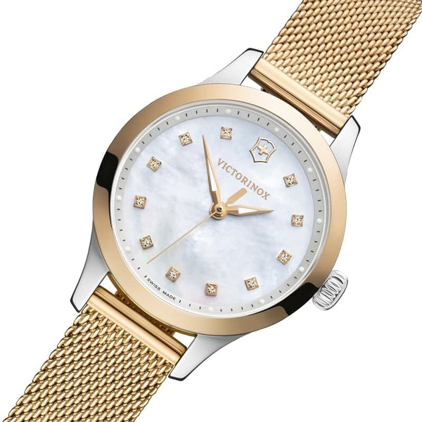 Reloj Victorinox Lady Alliance XS RGold Mesh White Dial 28mm 241879