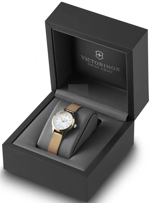 Reloj Victorinox Lady Alliance XS RGold Mesh White Dial 28mm 241879