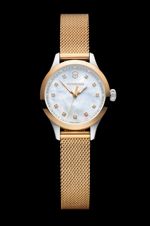 Reloj Victorinox Lady Alliance XS RGold Mesh White Dial 28mm 241879