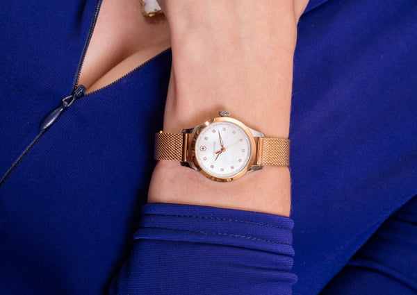 Reloj Victorinox Lady Alliance XS RGold Mesh White Dial 28mm 241879