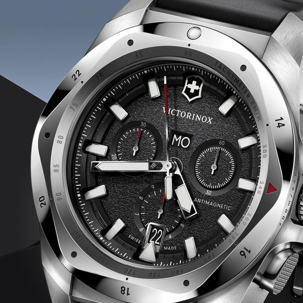 Reloj Victorinox INOX Chrono Black Strap Black 43mm 241983