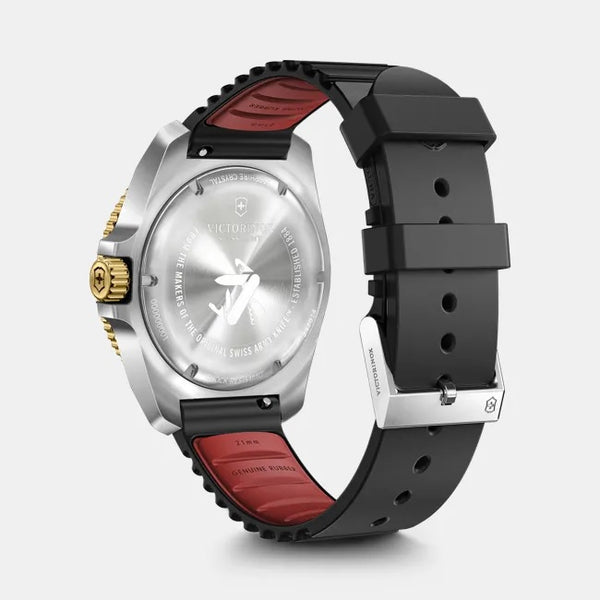 Reloj Victorinox Journey 1884 Black Gold Rubber Strap Black 43mm 242014