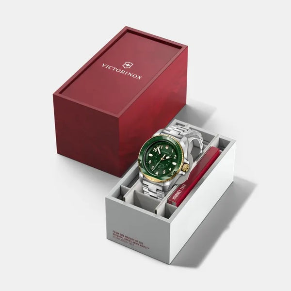 Reloj Victorinox Journey 1884 SSGold Strap Green 43mm 242012