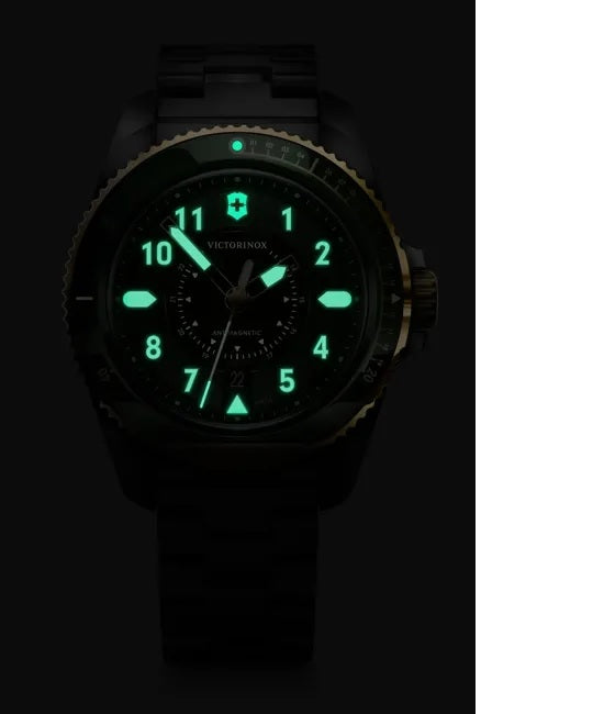 Reloj Victorinox Journey 1884 SSGold Strap Green 43mm 242012