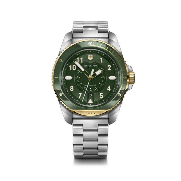 Reloj Victorinox Journey 1884 SSGold Strap Green 43mm 242012