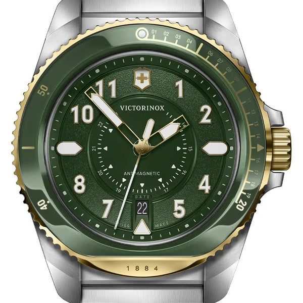 Reloj Victorinox Journey 1884 SSGold Strap Green 43mm 242012