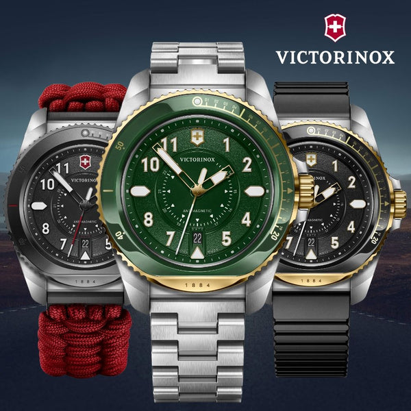 Reloj Victorinox Journey 1884 SSGold Strap Green 43mm 242012