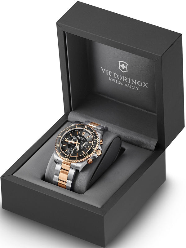 Reloj Victorinox Maverick SSGolden Chrono Black 43mm 241952