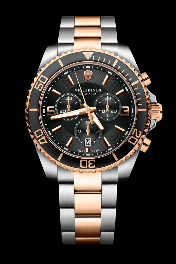 Reloj Victorinox Maverick SSGolden Chrono Black 43mm 241952