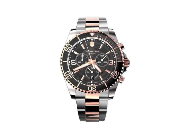 Reloj Victorinox Maverick SSGolden Chrono Black 43mm 241952