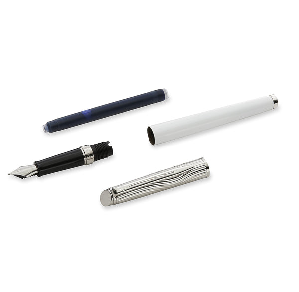 Lapicera Pluma Fuente Waterman Hemisphere Deluxe Silk White Ct