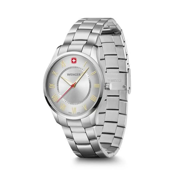 Reloj Wenger Classic City SS Silver Roman Cuarzo 01.1441.136
