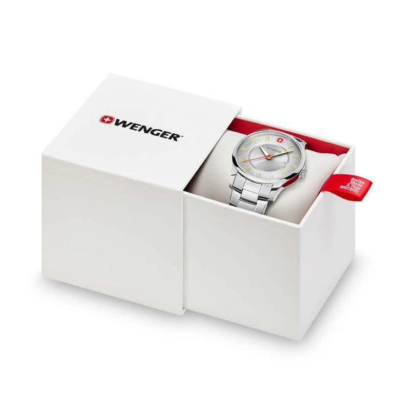 Reloj Wenger Classic City SS Silver Roman Cuarzo 01.1441.136