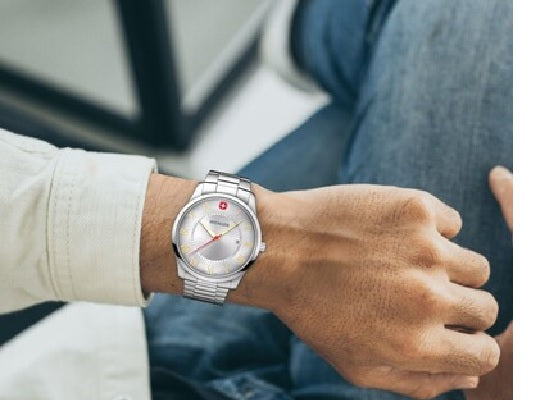 Reloj Wenger Classic City SS Silver Roman Cuarzo 01.1441.136