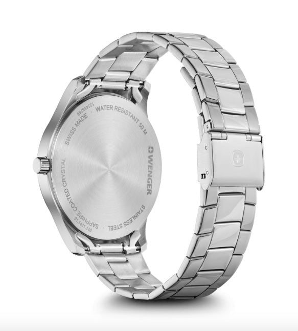 Reloj Wenger Classic City SS Silver Roman Cuarzo 01.1441.136
